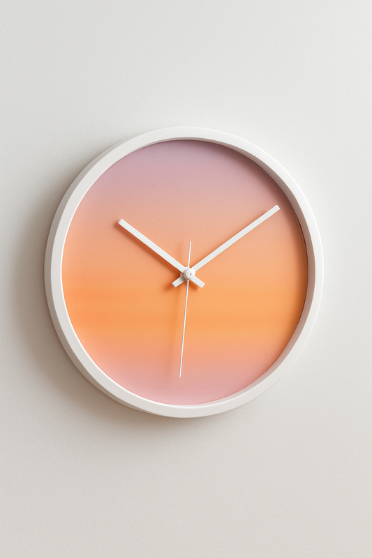 Acrylic Sunset Gradient Wall Clock